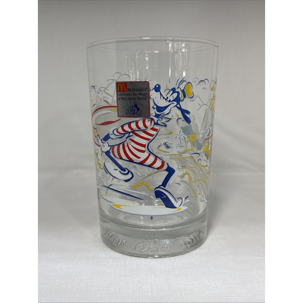 VINTAGE DISNEY WORLD 25th Anniversary Glass Remember The Magic McDonald's